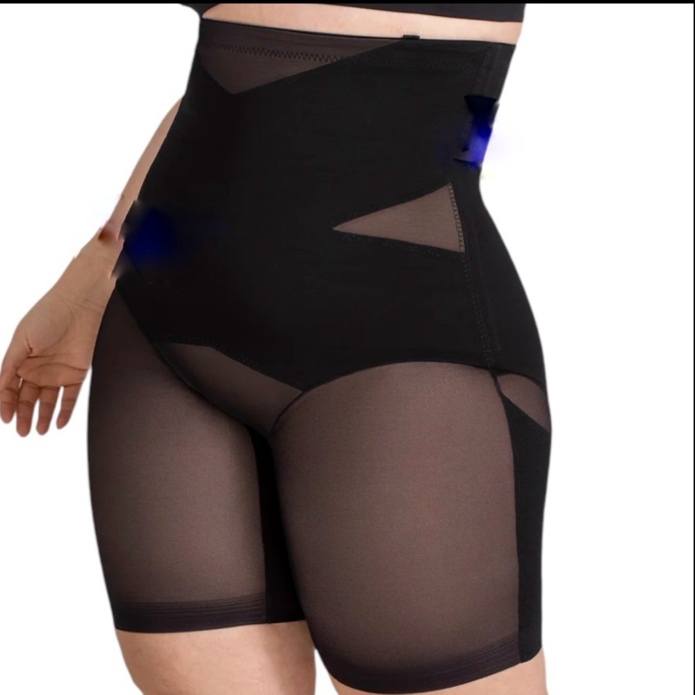 *NWT * HONEYLOVE short shaper Black High-Waisted Shapewear Shorts - Picture 3 of 5
